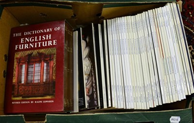 Lot 1018 - Three volumes of ";The Dictionary of English Furniture"; revised edition by Ralph Edwards...