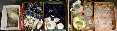 Lot 1019 - A large collection of ceramics and glass including Wedgwood; Nao ducks; Hornsea pottery; decanters