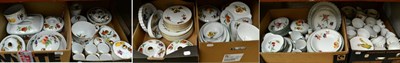 Lot 1030 - A large quantity of Royal Worcester Evesham and Evesham Vale pattern dinner, tea and coffee...