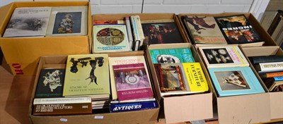 Lot 1071 - Seven boxes of antique and art reference books