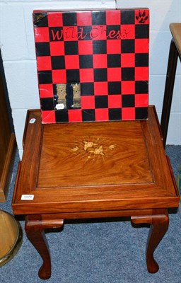 Lot 1079 - Wild Animals of Africa chess set, designed by Ben Homer and an inlaid hardwood combination...