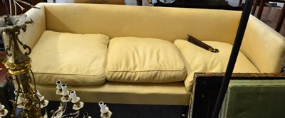 Lot 1107 - A 19th century mahogany framed three seater sofa