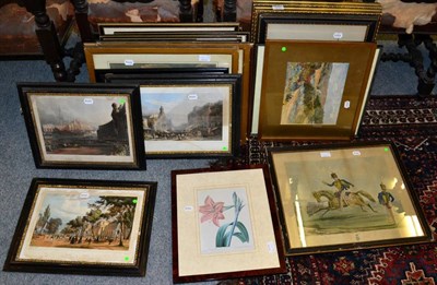 Lot 1207 - Quantity of prints including shooting scenes, hunting scenes, officers of the British Army, two...