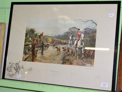 Lot 1227 - Snaffles print titled 'The Season 1949-40' and signed in pencil to the margin