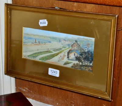 Lot 1243 - Austin Smith, Scarborough Beach, watercolour, dated 1924