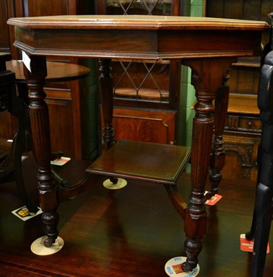 Lot 1304 - Victorian octagonal shaped mahogany occasional table