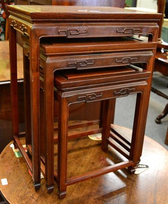 Lot 1307 - Three Chinese nesting tables