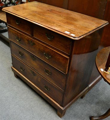 Lot 1308 - George III and later four height chest of drawers