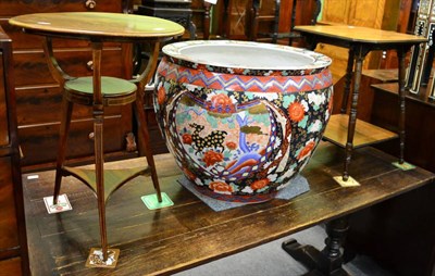 Lot 1316 - A late Victorian rosewood circular occasional table and an Edwardian two tier occasional table