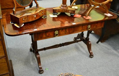 Lot 1321 - An inlaid mahogany sofa table