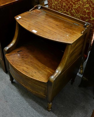 Lot 1332 - A Regency mahogany commode stand