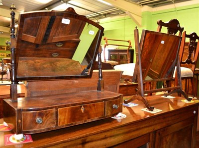 Lot 1400 - Two 19th century table mirrors