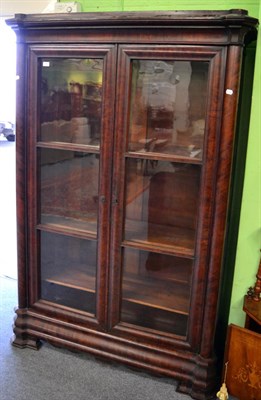 Lot 1410 - Victorian mahogany glazed bookcase