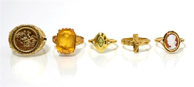 Lot 71 - An 18 carat gold peridot ring, a marquise cut peridot within a navette frame, to forked...