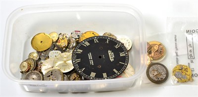 Lot 105 - An Omega watch movements and others (qty)