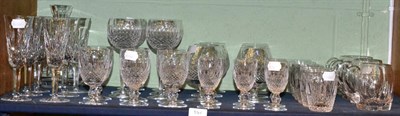 Lot 157 - A part service of Waterford ";Colleen"; pattern cut glass and other Stuart crystal items