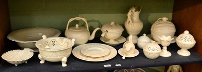 Lot 161 - A good collection of 20th Century creamware, predominantly Hartley Greens & Co, Leeds Pottery,...