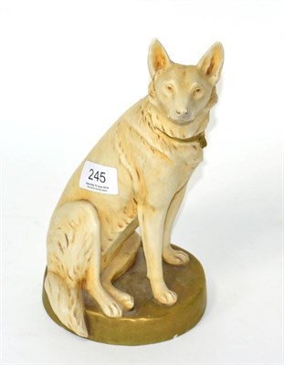 Lot 245 - A Royal Dux figure of a dog