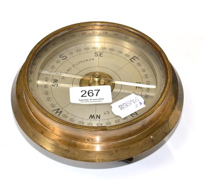 Lot 267 - A brass miners compass stamped F Robson & Co