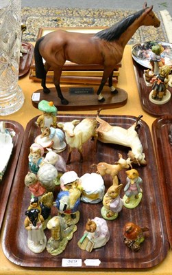 Lot 329 - Beswick Beatrix Potter figurines including ";Pickles";, ";Sir Isaac Newton"; and ";Mr Benjamin...