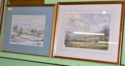 Lot 1011 - Alan Paynes (20th century British) ";Near Hawes"; signed lower left, watercolour; together with...