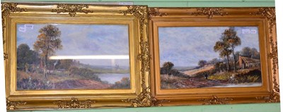 Lot 1029 - A pair of 19th century gilt framed oils