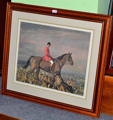 Lot 1038 - Sir Alfred Munnings - ";Portrait of Major Bouch"; 1950s print