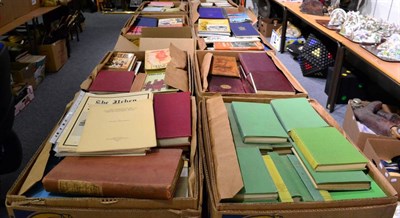 Lot 1043 - Twenty-eight boxes of various books relating to English topography, genealogy, maritime and country