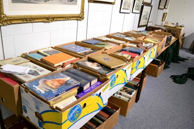 Lot 1045 - Thirteen boxes of books on various topics, especially art and antiques, topography and...