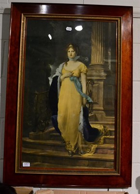 Lot 1057 - After Gustav Richter, Queen Louise of Prussia, over painted print