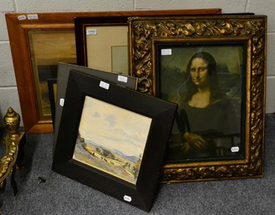 Lot 1066 - D Yeadon, two watercolours dated 1925/1924; together with ten assorted framed pictures...