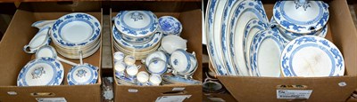 Lot 1094 - Three boxes of Booths and other Dragon pattern blue and white dinnerwares