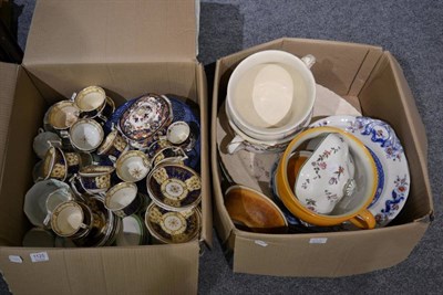 Lot 1125 - A Graingers Worcester tea service; five Japanese blue and white dishes; and a quantity of ceramics