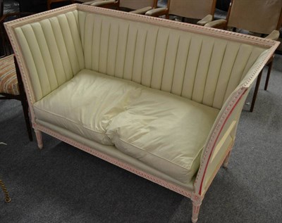 Lot 1164 - A late 19th/early 20th century French painted two seater settee