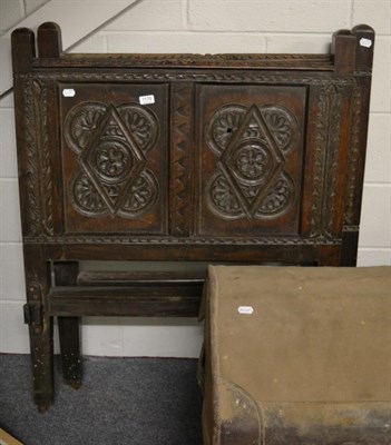 Lot 1179 - A 19th century carved oak bedstead