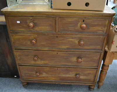 Lot 1182 - A Victorian four height chest of drawers