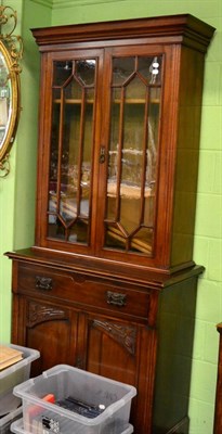 Lot 1382 - A 19th century mahogany glazed bookcase