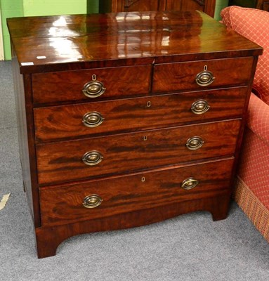 Lot 1383 - A 19th century mahogany four height chest of drawers