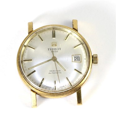 Lot 64 - A plated automatic wristwatch, signed Tissot, Seastar