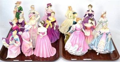 Lot 188 - Royal Doulton figures to include: Nicole; Charlotte; Camilla and an untitled example bearing...