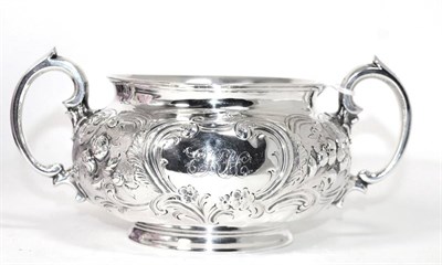 Lot 189 - A Victorian silver twin-handled sucrier, probably by Henry Holland, London, 1856, 20cm diameter