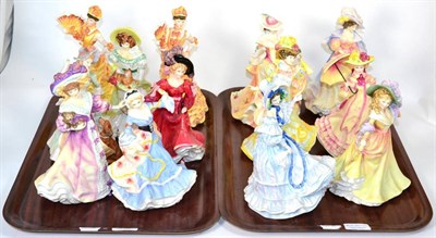 Lot 211 - Royal Doulton figures modelled by Valerie Annand (two trays)