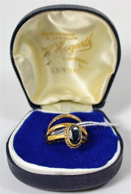 Lot 222 - A 22 carat gold band ring; a 9 carat gold band ring; and a 22 carat gold ring with later set stone