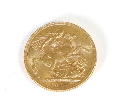 Lot 244 - A 1914 gold sovereign