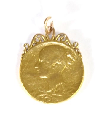 Lot 245 - A Queen Victoria pendant