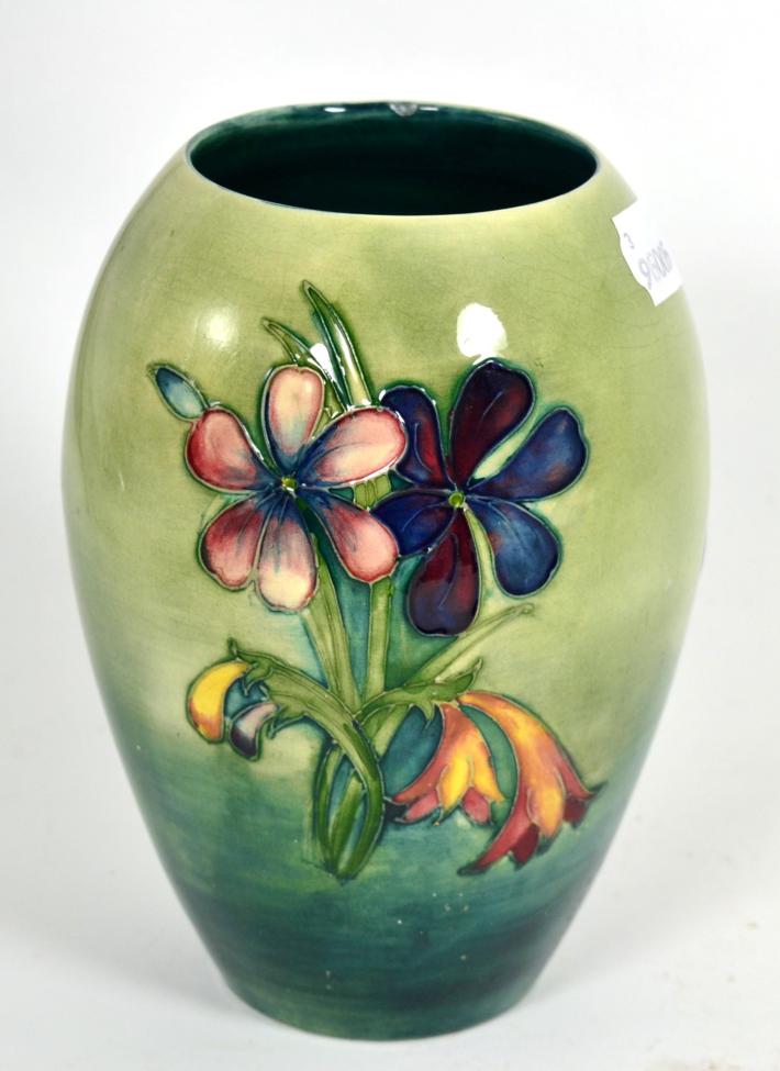 Lot 293 - Walter Moorcroft Spring Flowers pattern vase