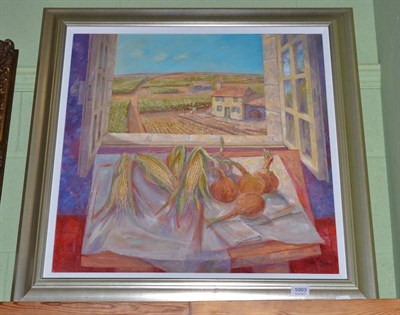 Lot 1003 - Martin Dutton (Contemporary) ";The Sweetcorn Fields of Northern France";, signed, oil on...