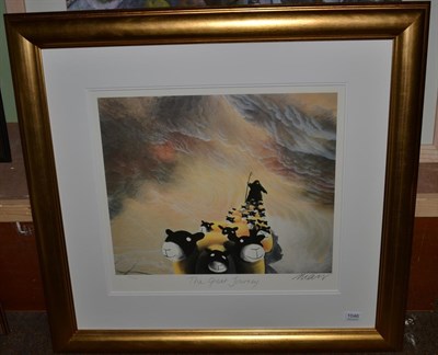 Lot 1046 - Mackenzie Thorpe (b.1956) ";The Great Journey";, signed, inscribed and numbered 53/850, a...