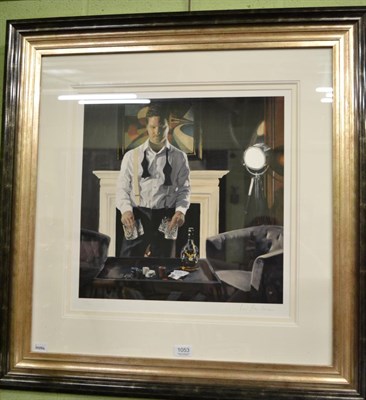 Lot 1053 - Ian Faulkner ";Poker Night";, limited edition, signed and numbered 55/150, to the margin