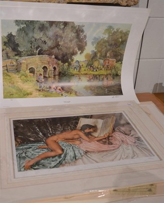 Lot 1074 - Eighteen prints by W Russel Flint, F M Russel Flint and E R Sturgeon